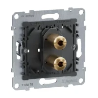 Legrand 765078 SEANO Einsatz 1-fach Lautsprecher-Anschluss m.4 mm-Buchsen