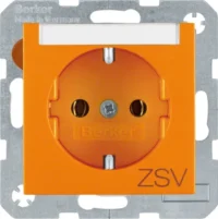 Berker Schuko-Steckdose or Aufdruck ZSV 47501914