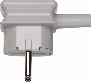Merten Merten SCHUKO-Stecker grau Knickschutztülle 120963