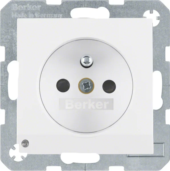 Berker Berker Steckdose pows/gl mit Schutzkontaktstift 6765101909