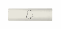 DoorBird D21x Namensschild für eine Ruftaste, Glockensymbol – RAL 9010