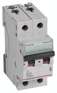 Legrand 404114 TX3 LS-Schalter B 25A 2-polig 10kA 400VAC 2TE