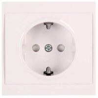 Kopp 923401083 Schutzkontaktsteckdose KS1-fach 16A 250V Malta (Thaya) weiß