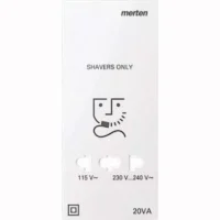 Merten Zentralplatte pws/gl für Rasiersteckdose 213619