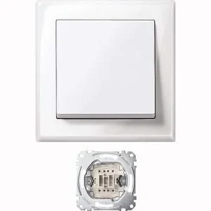 Merten Merten Jumbo Schalter pws/gl 10AX AC 250V MEG3341-1419