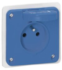 Legrand 057671 Einbau SCHUKO Steckdose P17 Tempra 16A blau franz. Standard