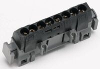 Legrand 004852 Klemmenleiste schwarz -x6-25qmm 8x 1,5-16qmm Länge:75mm
