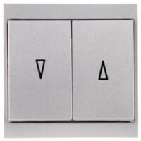 Kopp 621520088 Jalousienschalter 10AX 250V Malta (Thaya) silber