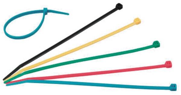 Kopp Kopp 324603091 Kabelbinder farbig 50Stk je 10Stk 200x4,6mm (bl, rt, ge, gn, schwarz)