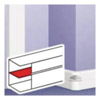 Legrand 010473 DLPe Trennwand für Brüstungkanal reinweiß mit Deckelteilung