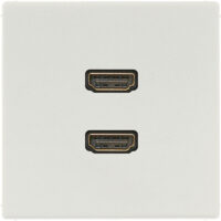 Jung Multimedia-Anschluss lgr 2 x HDMI mit Tragring MA LS 1133 LG
