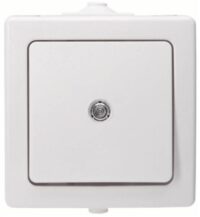 Kopp 566302004 Taster AP-FR mit Linse beleuchtet10AX 250V IP44 Nautic arktis