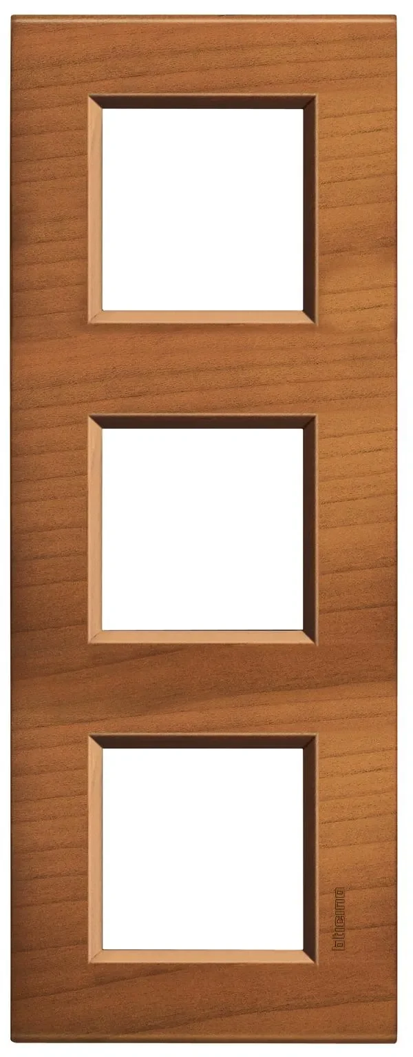 BTicino LNA4802M3LCA LivingLight Abdeckrahmen 3-fach 2+2+2M Kirsche
