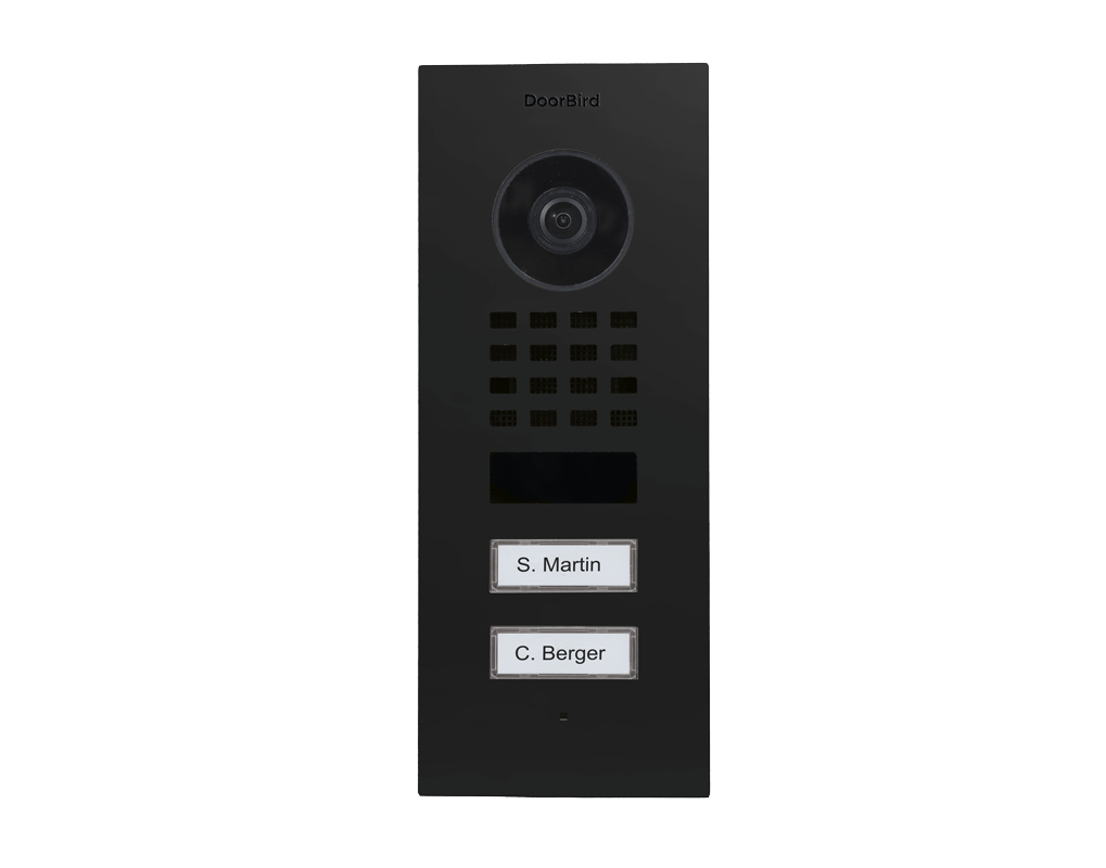 Doorbird Doorbird D1102V Unterputz IP Video Türstation, Compact Edition, graphitschwarz (RAL 9011)