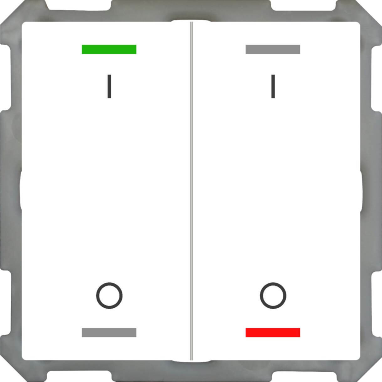 MDT MDT technologies Taster Light 63 2-fach RGBW, Studiows, glä BE-TAL63T2.B1