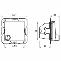 Jung SCHUKO-Steckdose 16A 250V Klappdeckel A 1520 BFKLSL MO