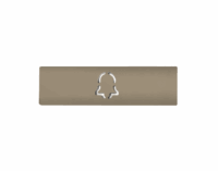DoorBird D21x Namensschild für eine Ruftaste, Glockensymbol – RAL 1001
