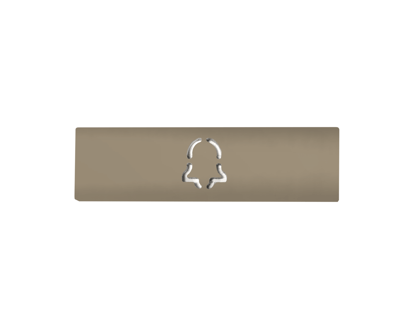 Doorbird DoorBird D21x Namensschild für eine Ruftaste, Glockensymbol – RAL 1001