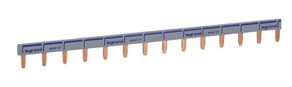 Legrand Legrand 404937 Stiftkammschiene 1-polig 57TE 1m 16qmm schwarz/blau