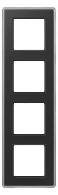 Jung AV584GLMSW Glasrahmen 4f senkr.eu.waager.e Montage Glas A VIVA sc
