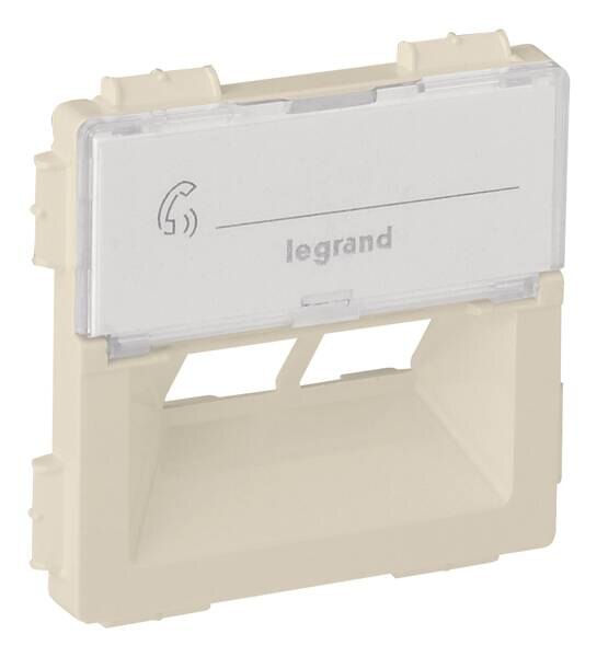 Legrand Legrand 755381 Abdeckung für Rutenbeck 2xRJ45 Kategorie5E UTP Valena Life mandelweiß