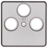 Kopp 357820188 Abdeckung für Ant steckd.3-fach TV RF SAT M3x13,M3x16,M3x25 Milano stahl
