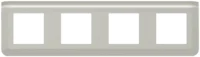 Legrand 079308L Rahmen 4x2-modulig horizontal Mosaic Aluminium