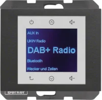 Berker Radio DAB+, Bt., K.x anthrazit. 30847006