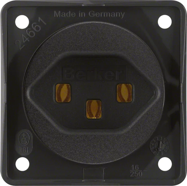 Berker Steckdose schwarz/matt Schweiz Typ23 962592503