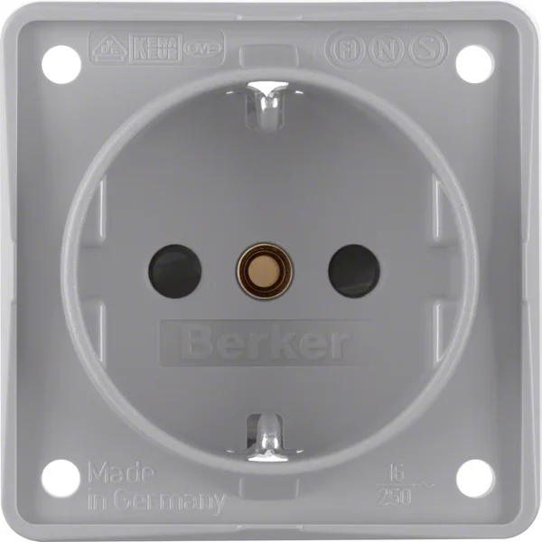 Berker Berker Schuko-Steckdosegr mit Schraubklemmen 941952506