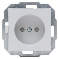 Kopp 948634082 ATHENIS-Steckdose ohne Erde Farbe:grau matt