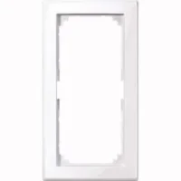 Merten Rahmen 2 fach aws/gl ohne Mittelsteg 478825