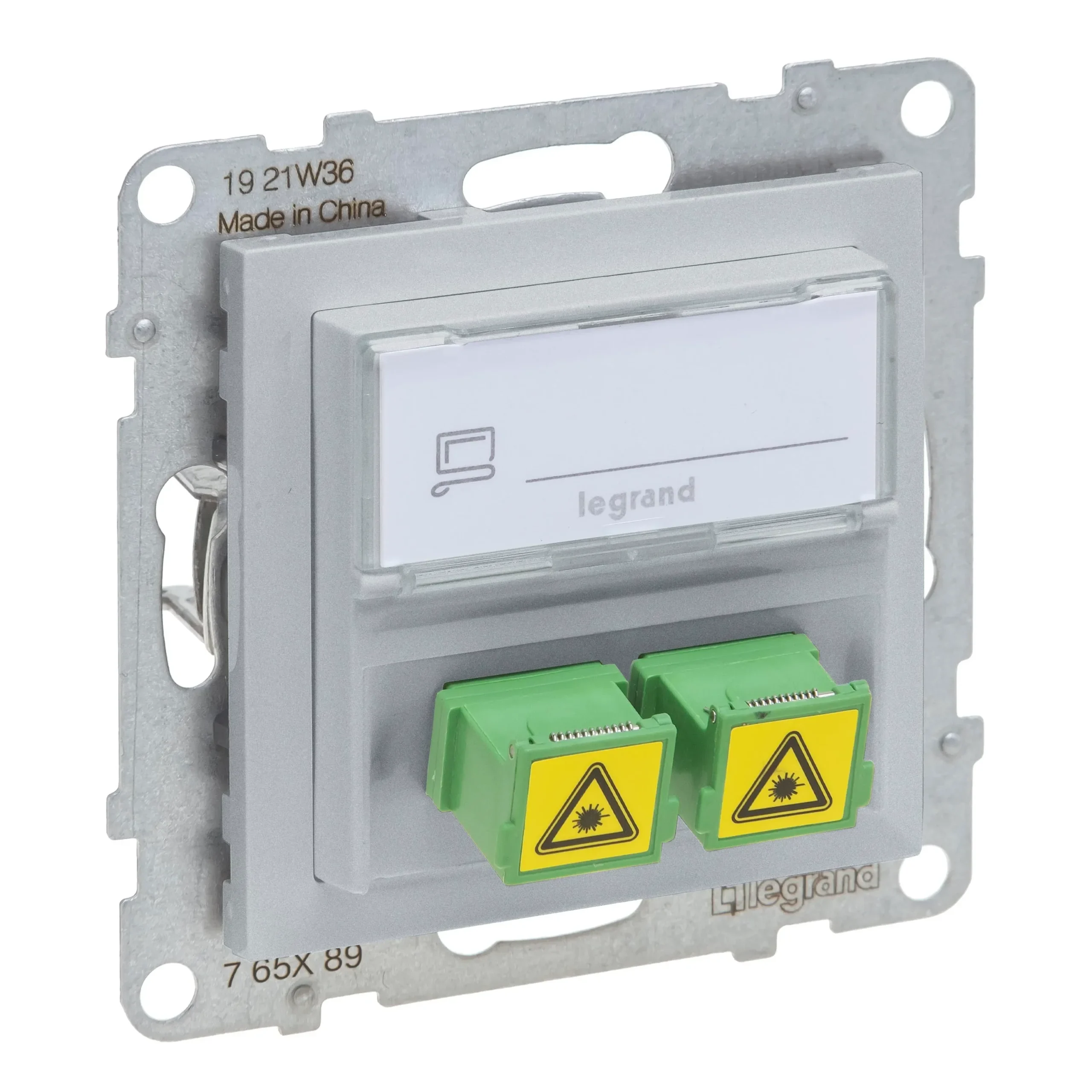 Legrand 765289 SEANO SC/APC Monomode Glasfaser-Steckdose 2 Glasfaserkabeln,