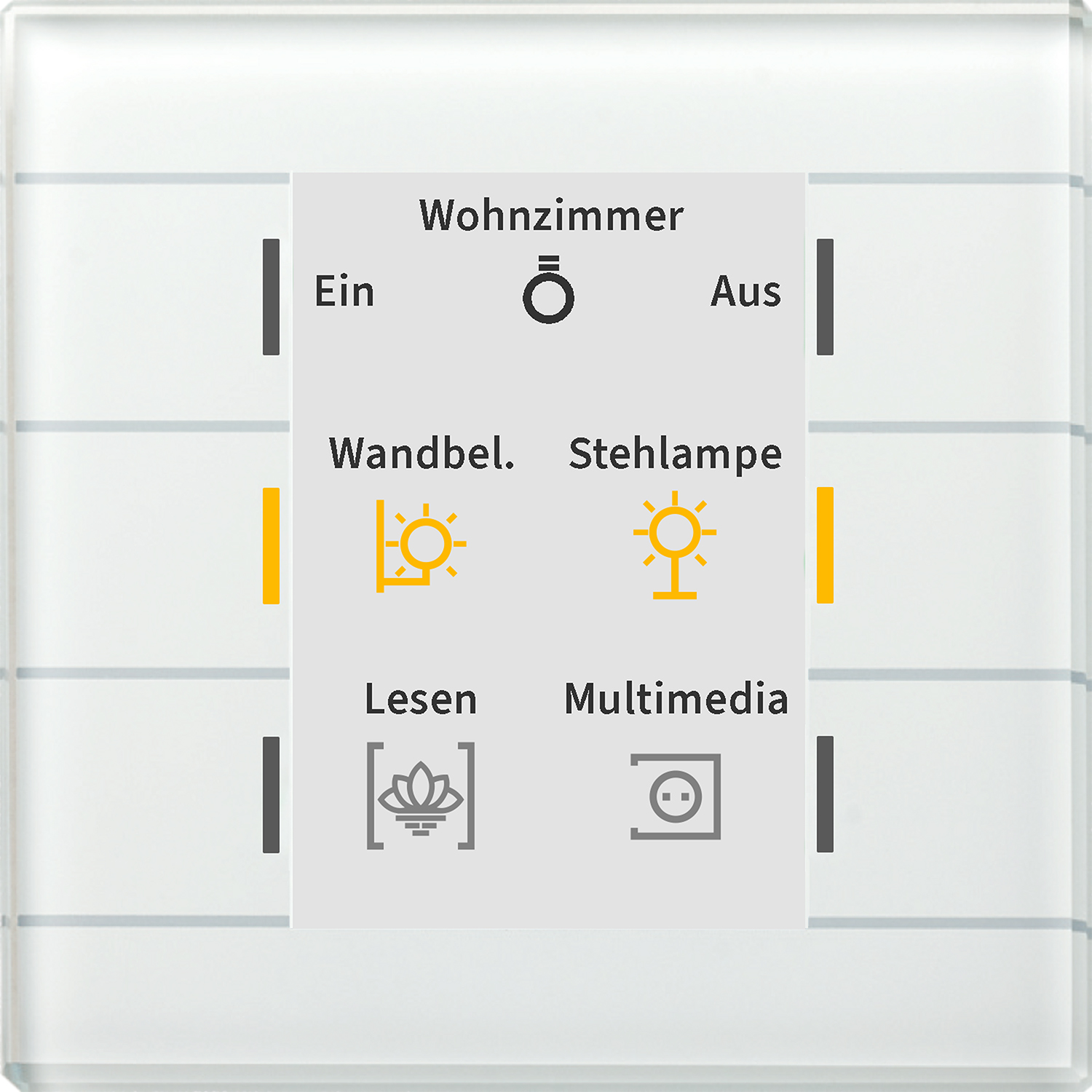 MDT Technologies Glastaster II Smart mit Farbdisplay, Serie 02, wei&szlig;, BE-GT20W.02