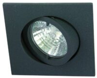 Rutec ALU55477 Alu-Druckguss Einbau- strahler graphit Quadro schwenk. bayonet