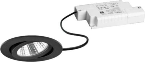 Brumberg Brumberg 39363183 LED EBS 230V 6W 3000K schwarz dimmbar 640lm, rund