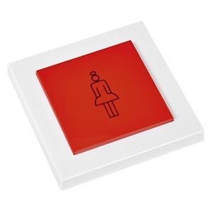 ELDAT RTS25E5001-03 Sensorwandtaster RUF komplett Easywave 1xIMPULS Format 55 rot