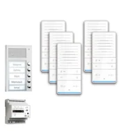 TCS Tür Control audio:pack Aufputz für 5 Wohneinheiten mit Außenstation PAK PAAF051/001