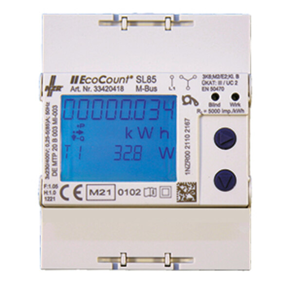 NZR NZR EcoCount SL 5/1A MID S0 0.01-1(6)A 3x230/400V für Wirk-+Blindver. 33420205