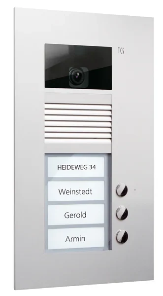 TCS TCS Tür Control Video-Außenstation Color einspaltig, für 3 Wohneinheiten AVU14030-0010