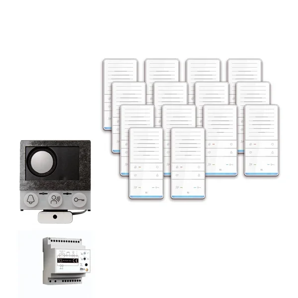 TCS TCS Tür Control audio:pack Einbau für 14 Wohneinheiten mit EB-Lautsprecher PAIF140/002