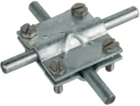 Dehn Kreuzstück St/tZn für Rd 8-10/8-10mm KS8.10810FL30OVSTTZN