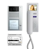 TCS Tür Control Video-Türsprechanlagenset 1 Taste Aufputz, Telefon PVC2410-0010