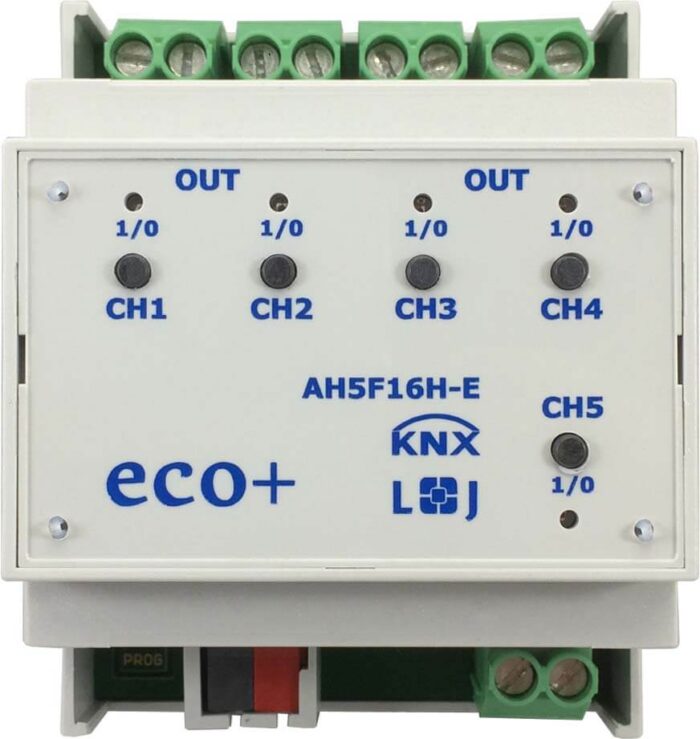 Lingg&Janke KNX Schaltaktor eco+ 5-fach 16A 4TE AH5F16H-E – Bild 1