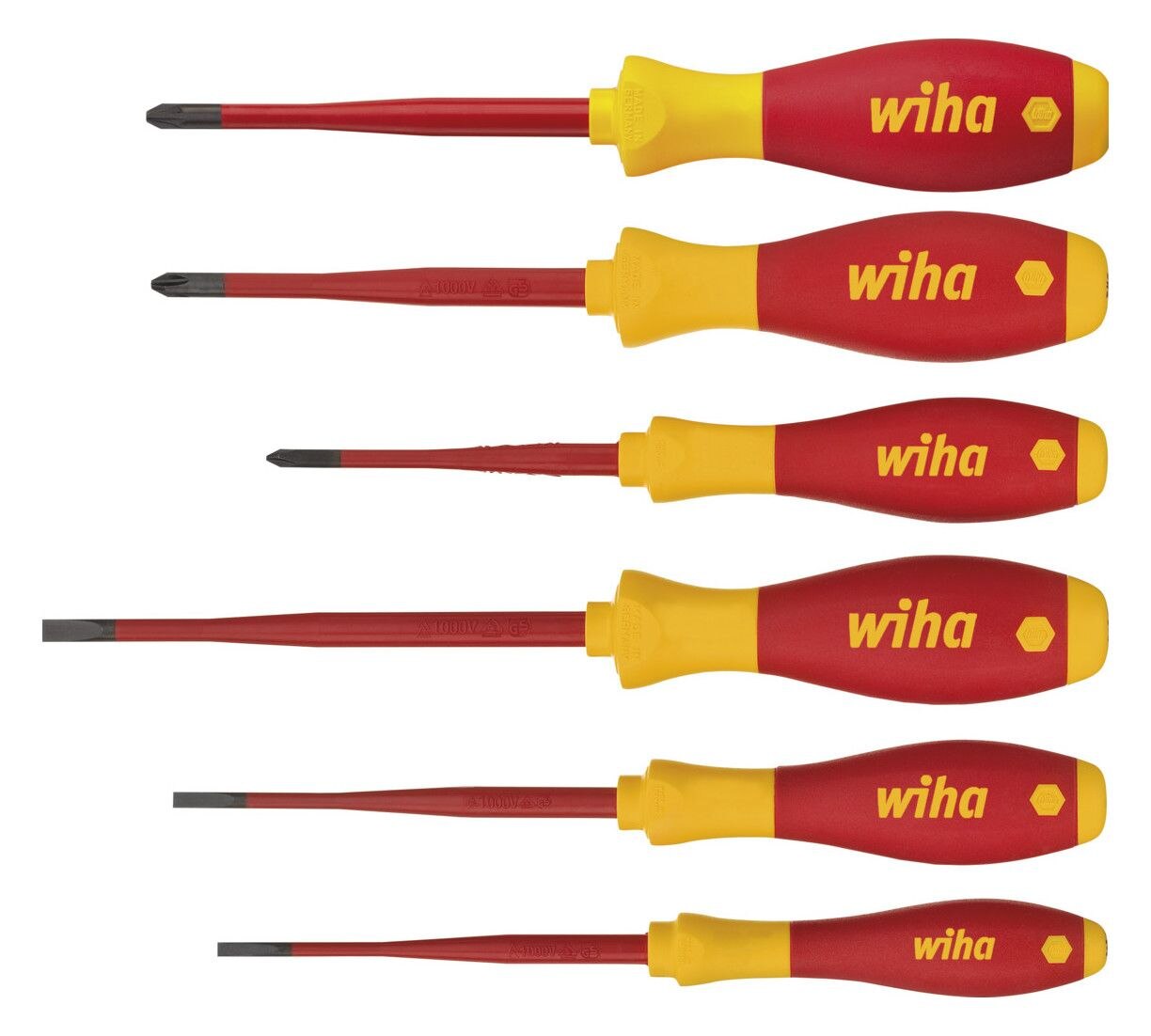 Wiha Wiha 3201K601 SoftFinish® electric Set slimFix Schraubendreher 38362