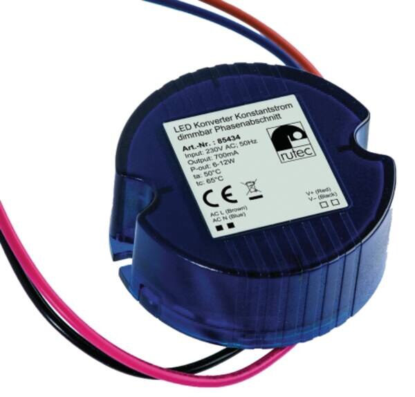 Rutec LED Konverter 700mA 6W-12W PHE434