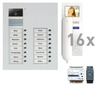 TCS Tür Control Video Außenstation Pack 14 AVU 14 Tasten Unterputz PVU16160-0010