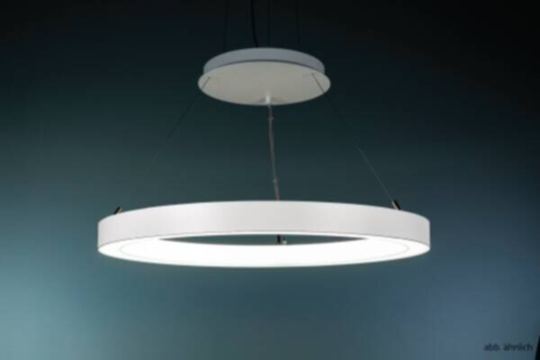 Rutec Ø515 H53mm 230V 46 1W IP20 3000K CRI80-RAL9010 CORMA-515 Ringleuchte