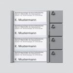 Siedle&Söhne Bus-Tasten-Modul si/met BTM 650-04 SM