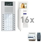 TCS Tür Control Videopack 16 AVE 16 Tasten Aufputz PVE15160-0010